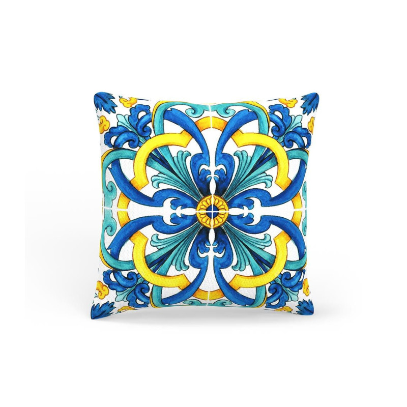 DECORATIVE PILLOW BLUE BAROQUE 45x45