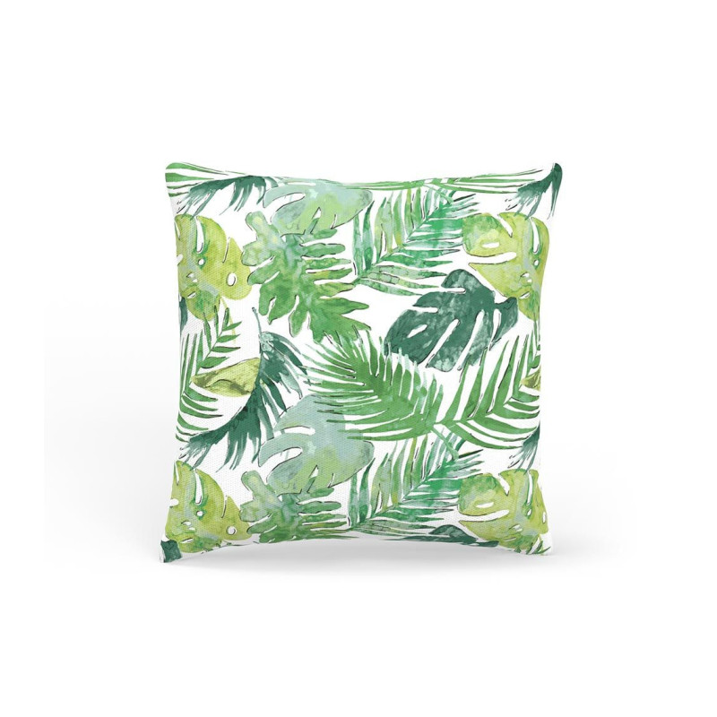 DECORATIVE PILLOW GREEN FLORAL 45x45