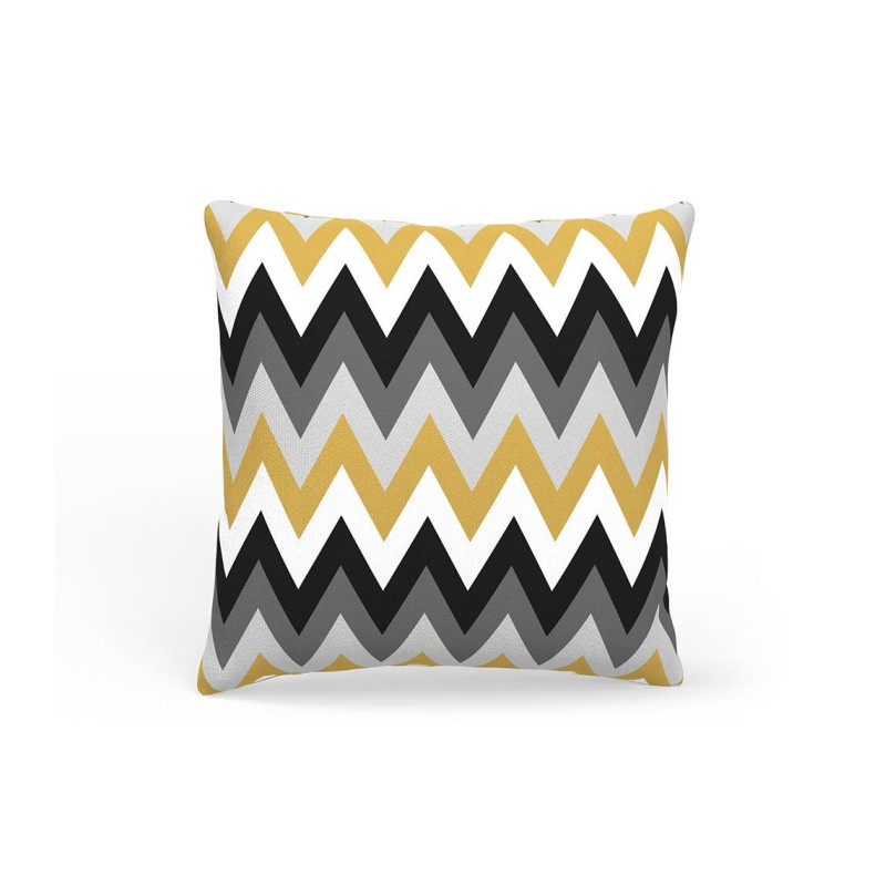 DECORATIVE PILLOW YELLOW GEOMETRIC 45x45