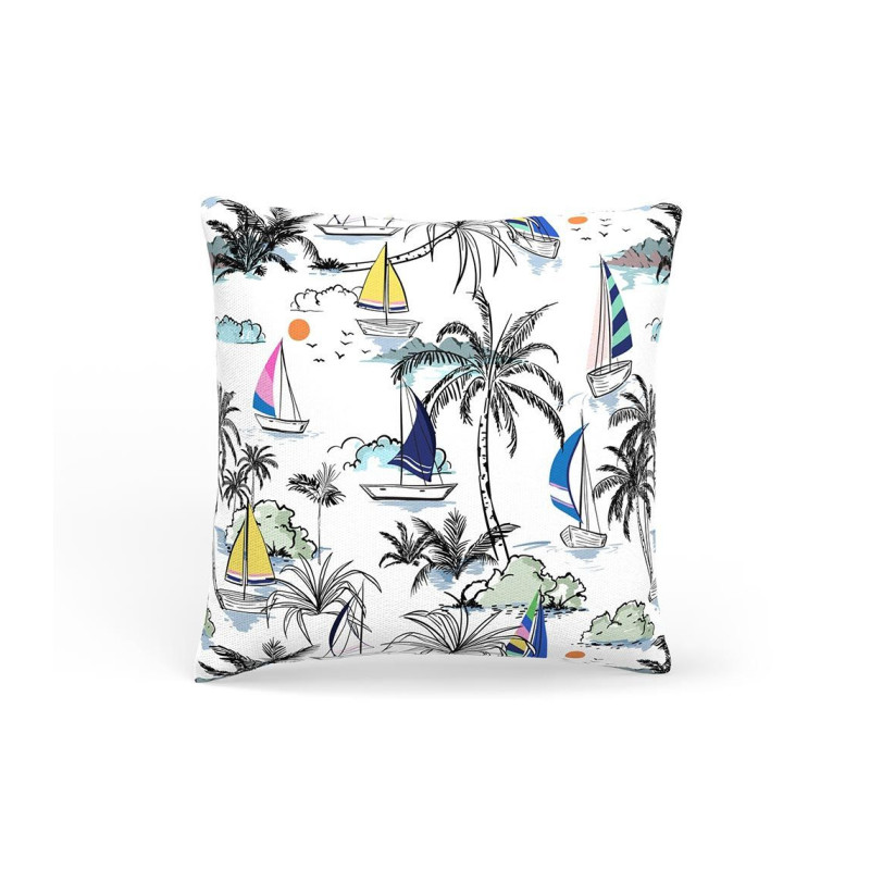 DECORATIVE PILLOW WHITE MARINE 45x45