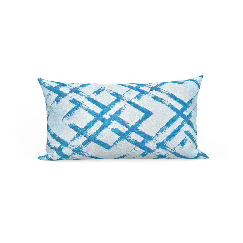 DECORATIVE PILLOW BLUE OUBEIRA BAROQUE 50x30