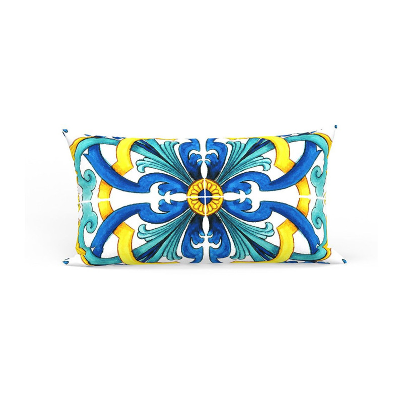 DECORATIVE PILLOW BLUE BAROQUE 50x30