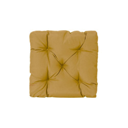 SEAT CUSHION YELLOW BAROQUE