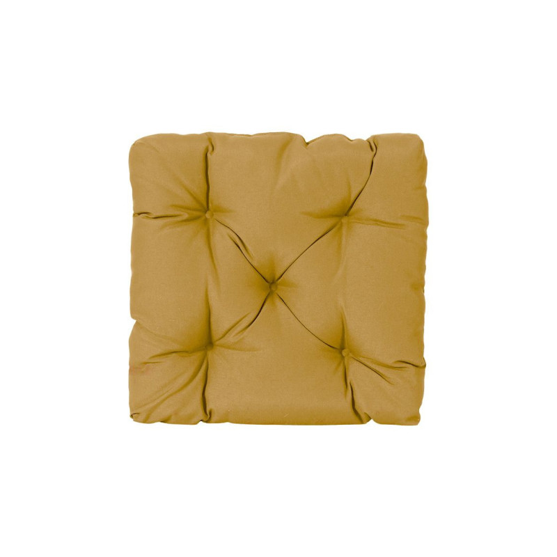 SEAT CUSHION YELLOW BAROQUE